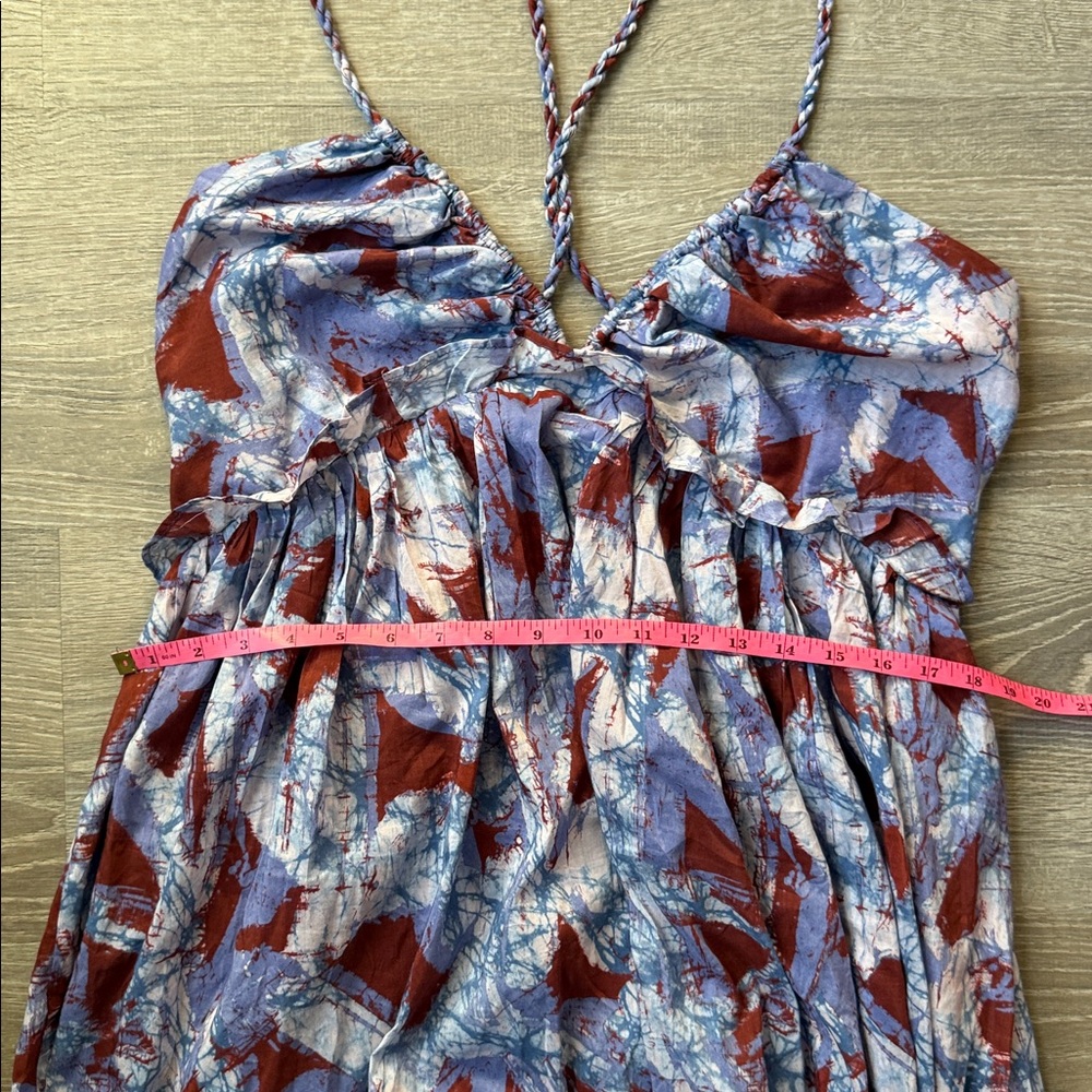 Anthropologie Sleeveless V-Neck A-Line Midi Dress Medium - Picture 10 of 11